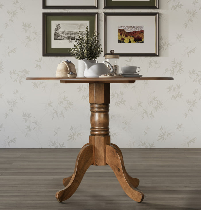 Home Design Olivia 5 Piece Dining Set, Brown, Gray/Brown