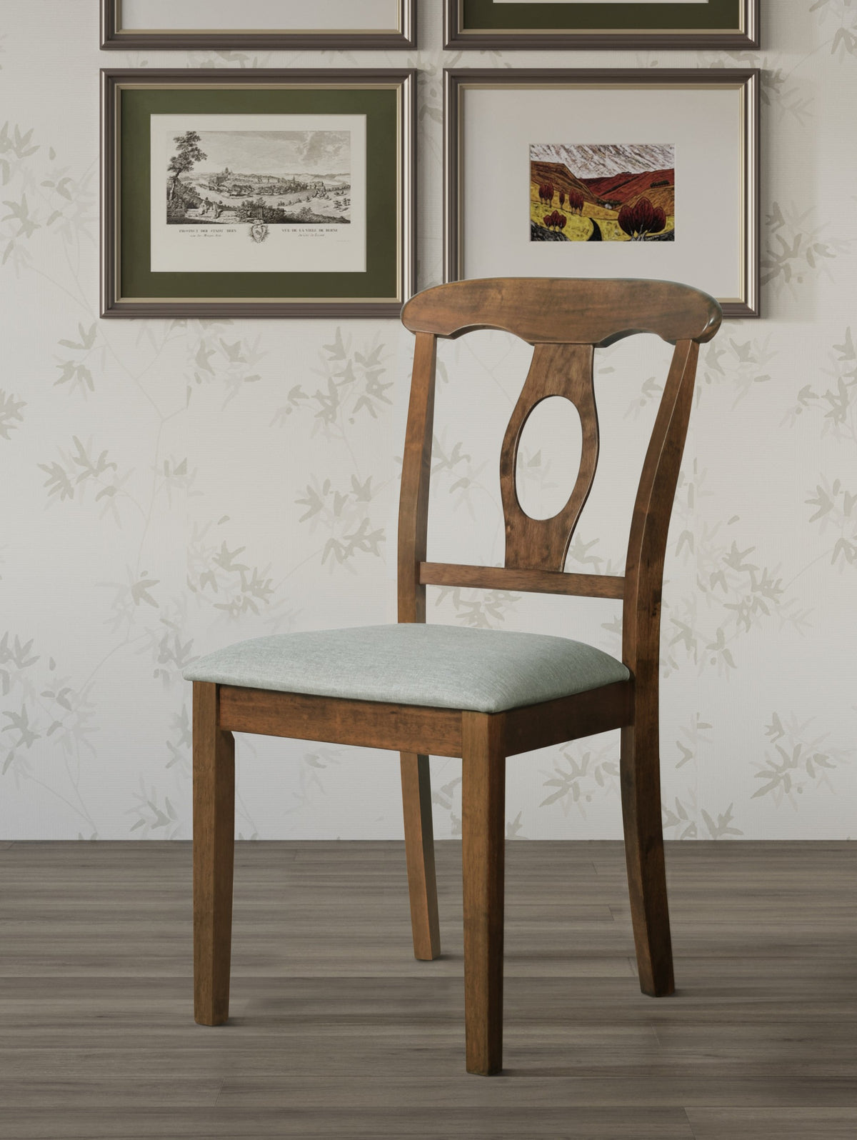 Modesto 5-Piece Dining Set, Rectangular Table with Upholstered Chairs, Sturdy Construction, Timeless Design