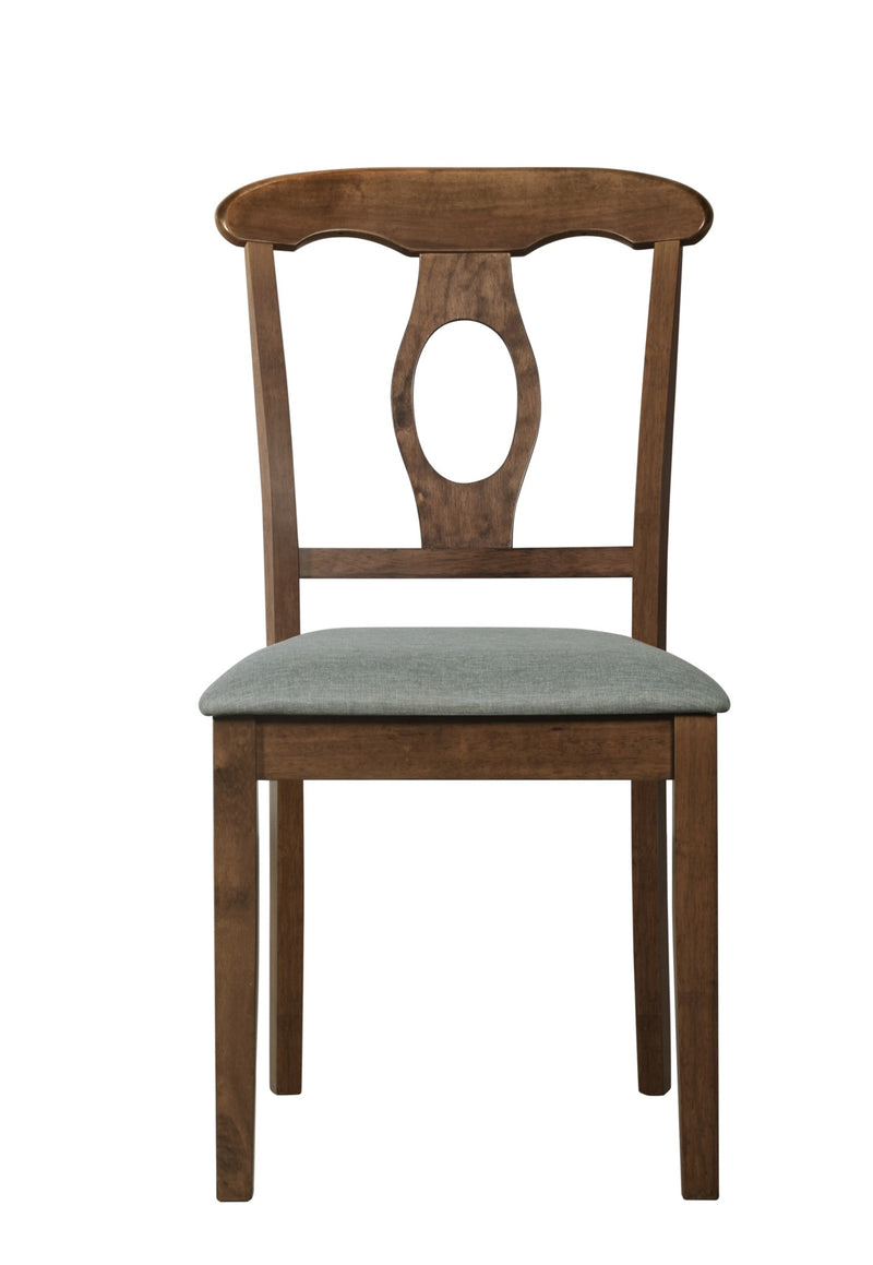 Home Design Olivia 5 Piece Dining Set, Brown, Gray/Brown