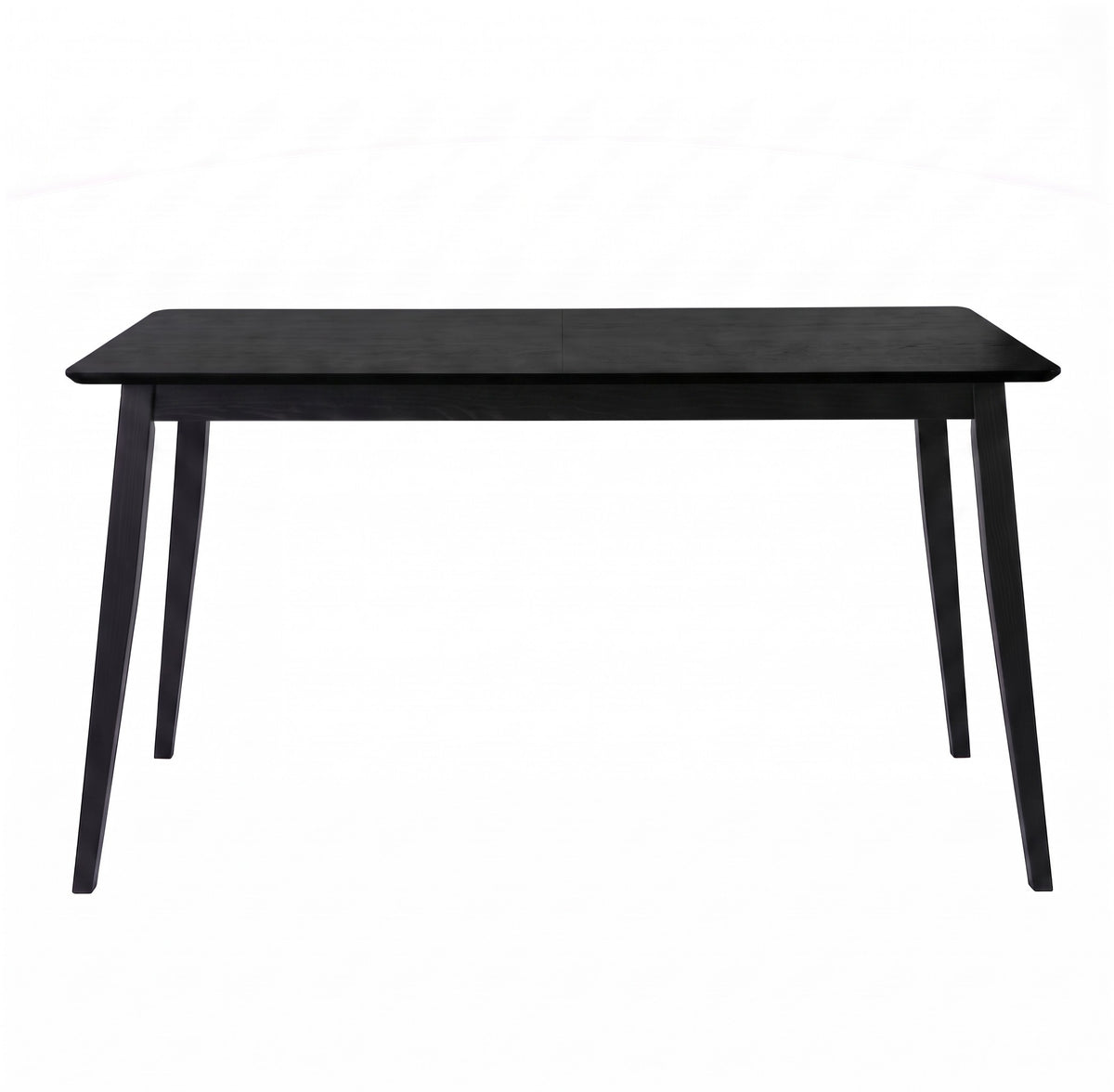 Home Design Easton Dining Table, Modern Rectangular Wood Table, Sturdy and Durable Construction, Black