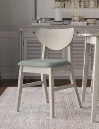 Home Design Easton 7 Piece Dining Set, Dining Room, Antique Gray, Gray/Antique Gray