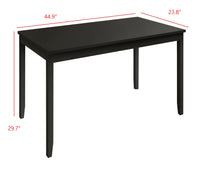 Home Design Greenville Dining Set, Black