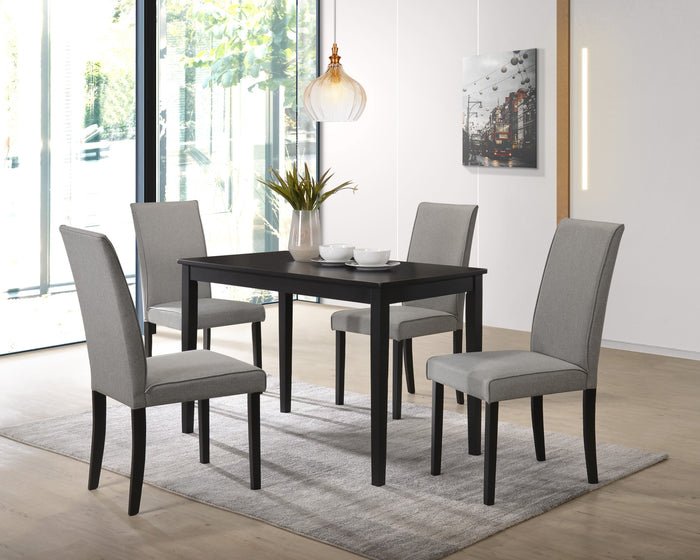 Home Design Greenville Dining Set, Black