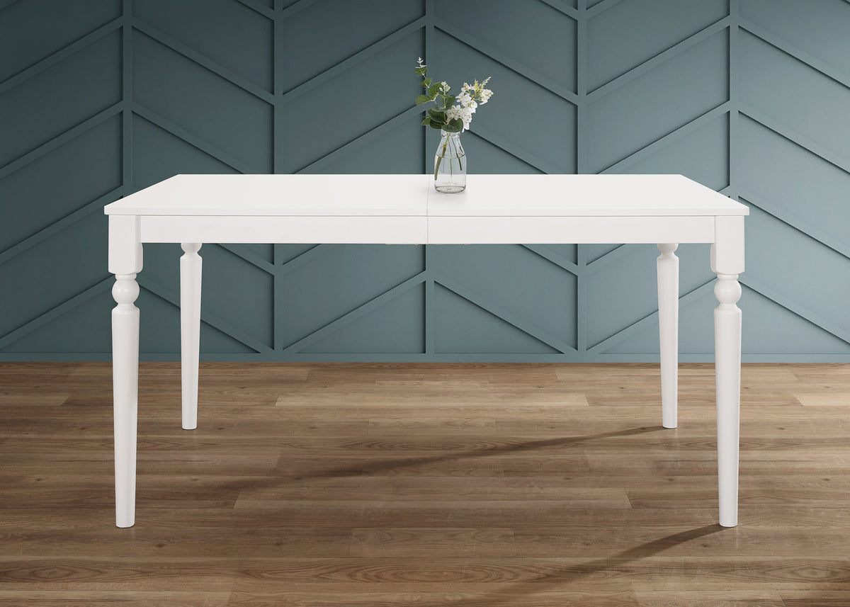 Home Design Beckley Dining Set, White, Gray/White