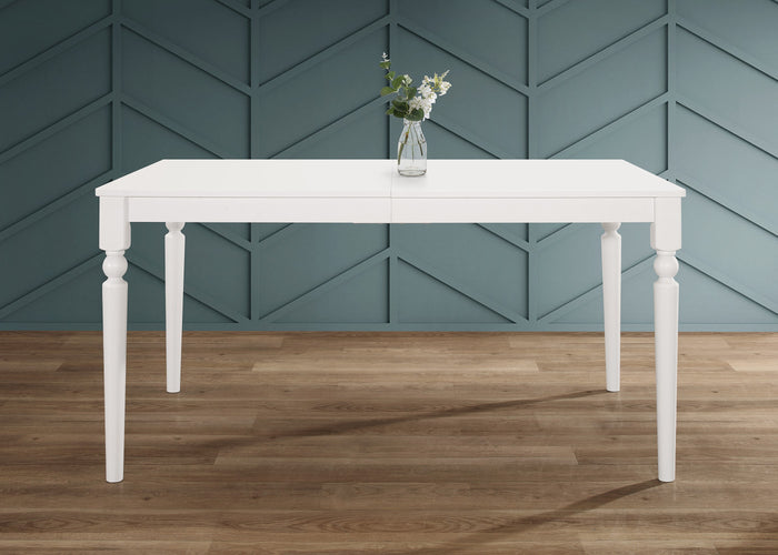 Home Design Beckley Dining Set, White, Gray/White
