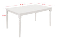 Modesto 5-Piece Dining Set, Rectangular Table with Upholstered Chairs, Sturdy Construction, Timeless Design