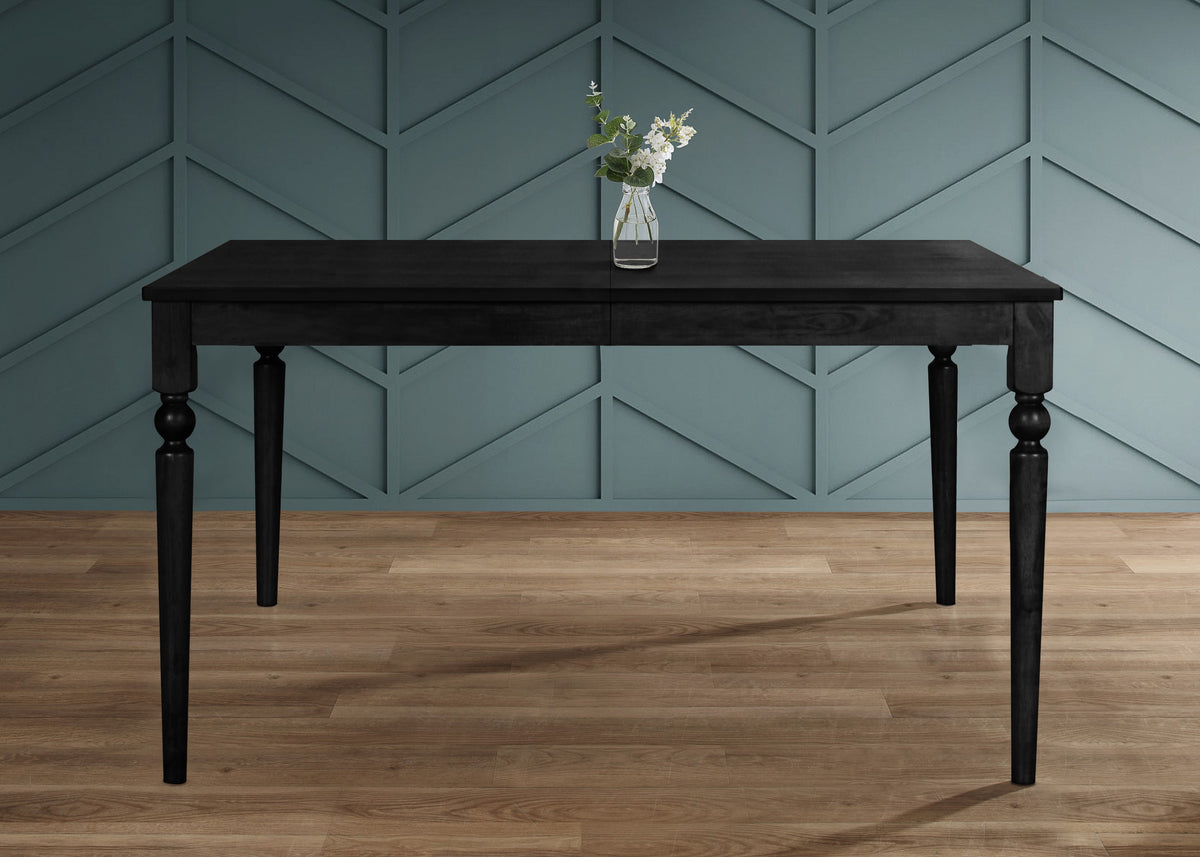 Home Design Beckley Dining Set, Black, Gray/Black