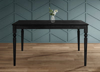 Home Design Beckley Dining Set, Black, Gray/Black
