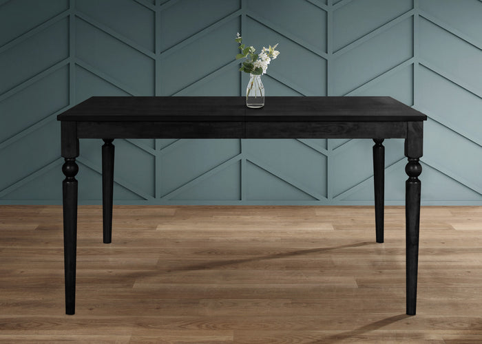 Home Design Beckley Dining Set, Black, Gray/Black