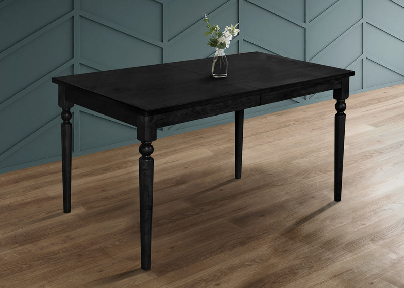 Home Design Beckley Dining Set, Black, Gray/Black