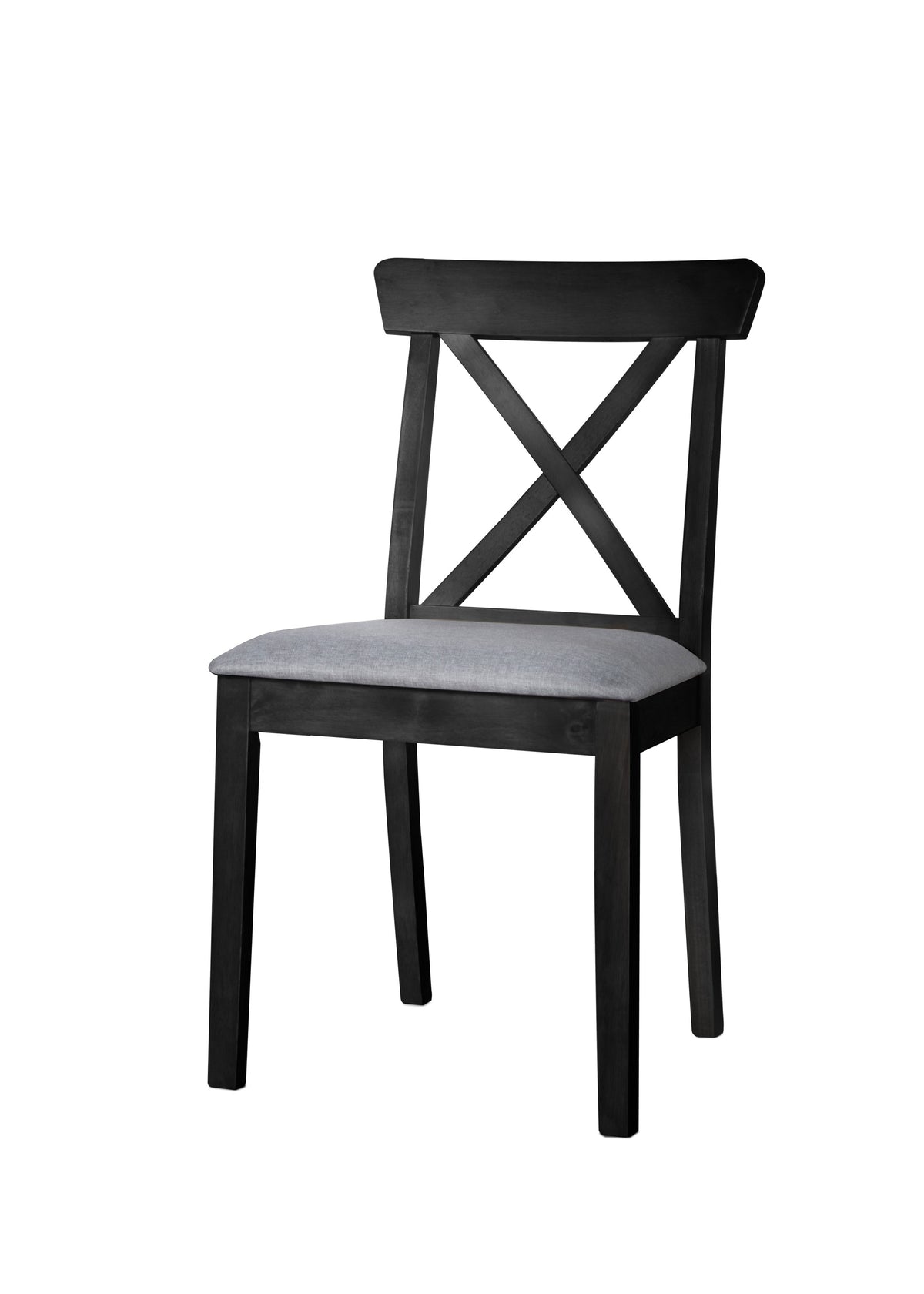 Home Design Beckley Dining Set, Black, Gray/Black