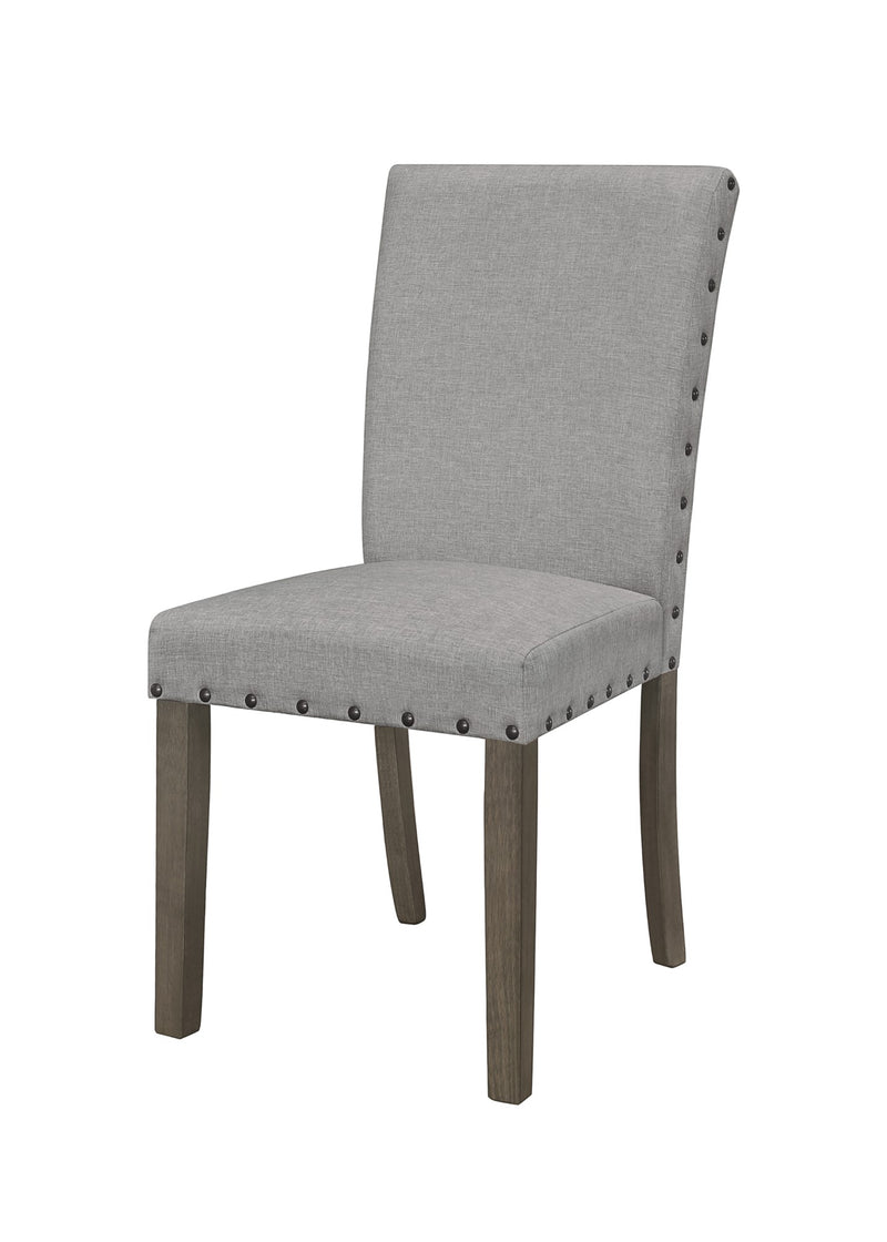 Home Design Clinton 7 Piece Dining Set, Taupe, Gray/Taupe