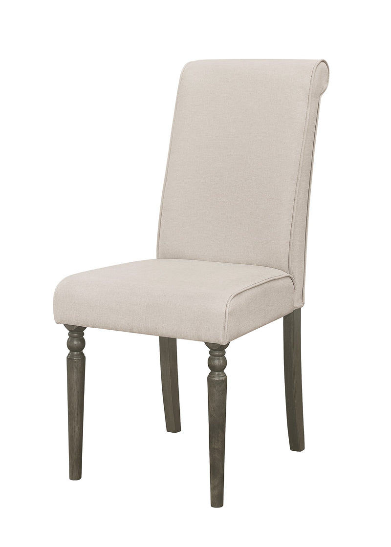 Home Design Franklin 7 Piece Dining Set, Taupe, Warm Gray/Taupe