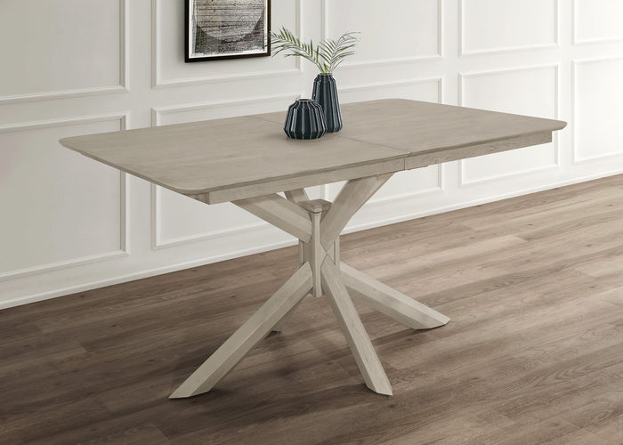 Home Design Geneva Dining Table, Antique Gray