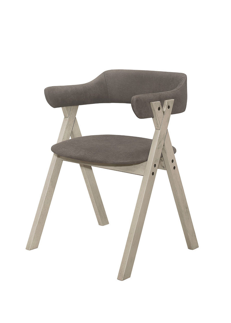 Home Design Geneva Dining Chair (Set of 6), Gray/Antique Gray