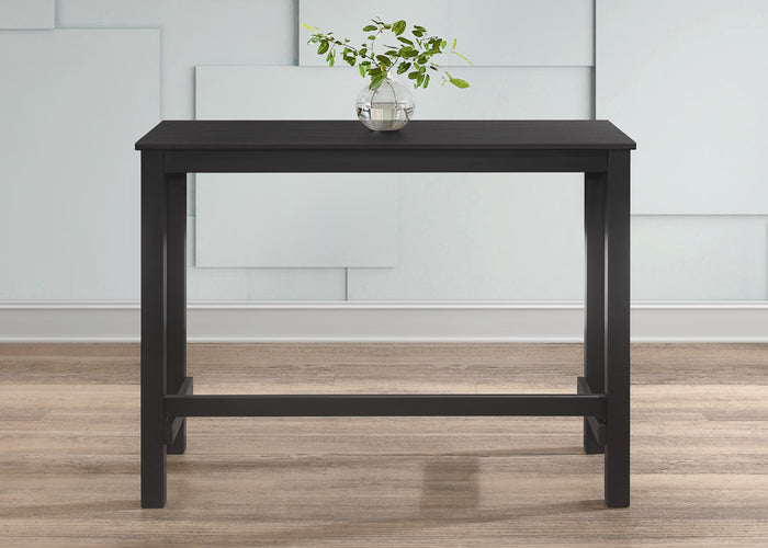 Home Design Pecos Counter Height Dining Set, Dining Room Black/ Warm Gray