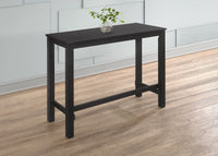 Pecos Counter Height Dining Set, Black/Warm Gray, Counter-height table, Two cushioned stools, Comfortable seating, Sturdy legs, Space-saving, Easy assembly