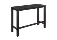 Pecos Counter Height Dining Set, Black/Warm Gray, Counter-height table, Two cushioned stools, Comfortable seating, Sturdy legs, Space-saving, Easy assembly