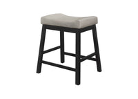 Pecos Counter Height Dining Set, Black/Warm Gray, Counter-height table, Two cushioned stools, Comfortable seating, Sturdy legs, Space-saving, Easy assembly