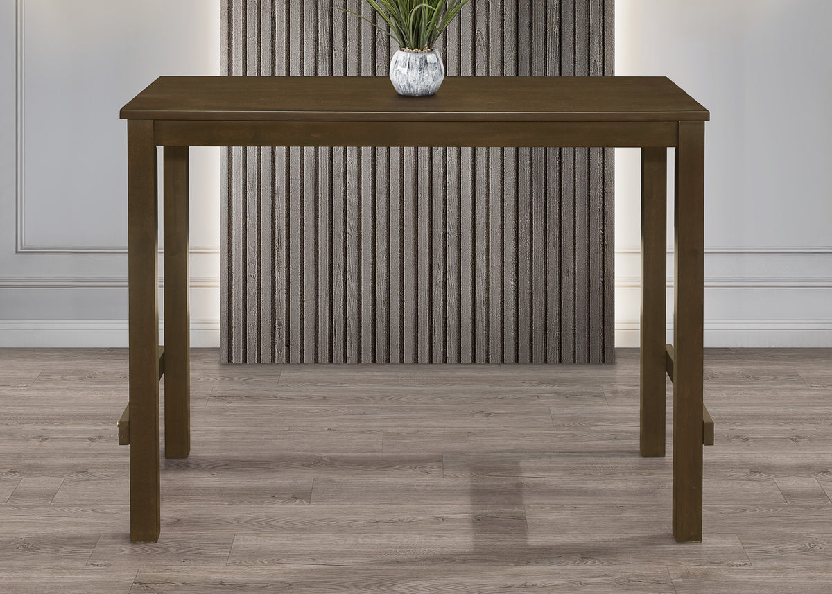 Home Design Rolla Counter Height Dining Set, Brown, Warm Gray/Brown