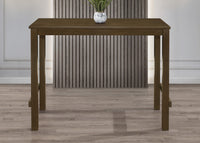 Home Design Rolla Counter Height Dining Set, Brown, Warm Gray/Brown