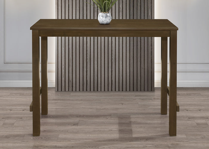 Home Design Rolla Counter Height Dining Set, Brown, Warm Gray/Brown