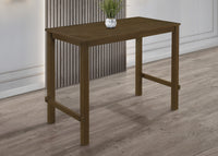 Home Design Rolla Counter Height Dining Set, Brown, Warm Gray/Brown