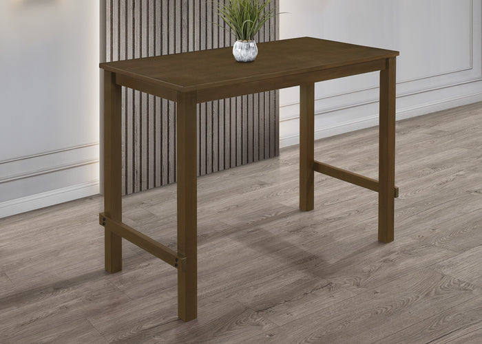 Home Design Rolla Counter Height Dining Table, Brown
