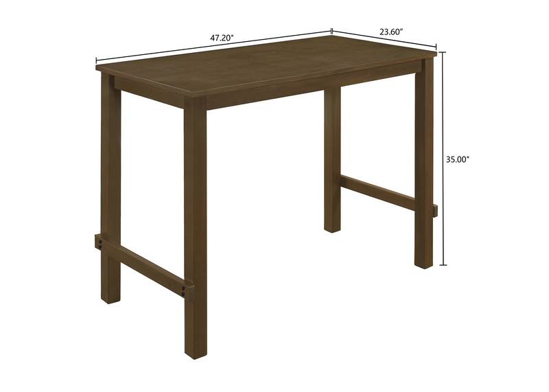Home Design Rolla Counter Height Dining Set, Brown, Warm Gray/Brown