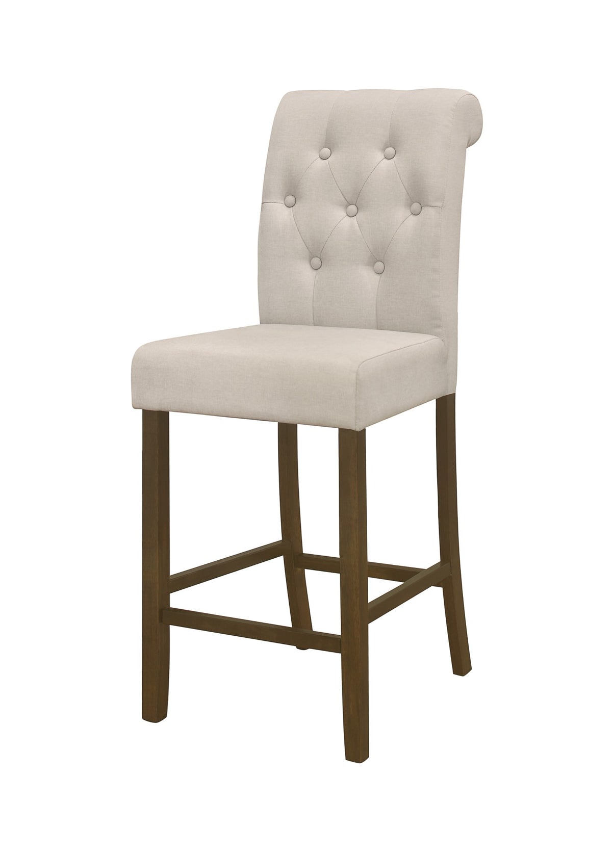 Home Design Rolla Counter Height Dining Chair (Set of 4), Warm Gray/Brown