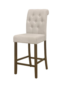 Home Design Rolla Counter Height Dining Chair (Set of 4), Warm Gray/Brown