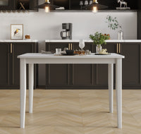 Home Design 5 Pieces Denwin Dining Set Table and 4 Chairs, Greyish White