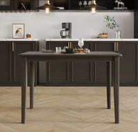 Home Design 5 Pieces Denwin Dining Set Table and 4 Chairs, Taupe
