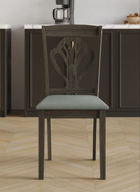 Home Design 5 Pieces Denwin Dining Set Table and 4 Chairs, Taupe