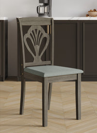 Home Design 5 Pieces Denwin Dining Set Table and 4 Chairs, Taupe