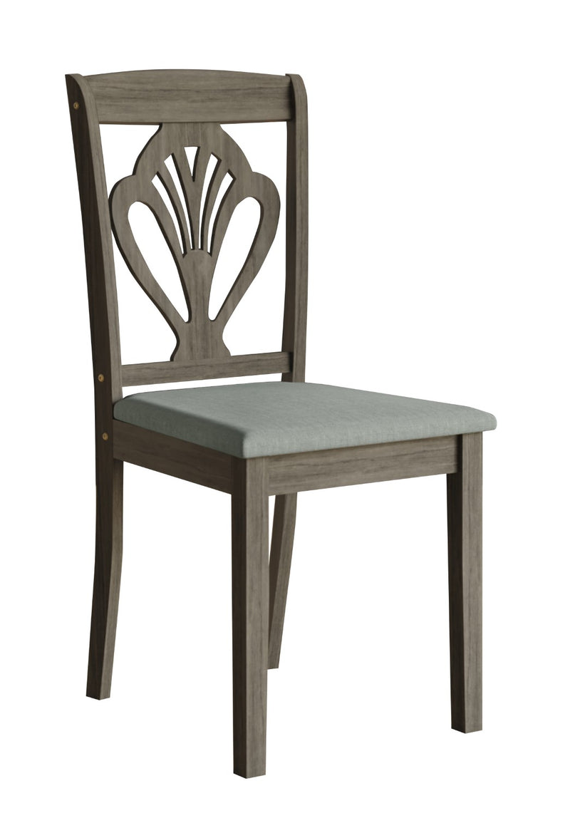 Home Design 5 Pieces Denwin Dining Set Table and 4 Chairs, Taupe