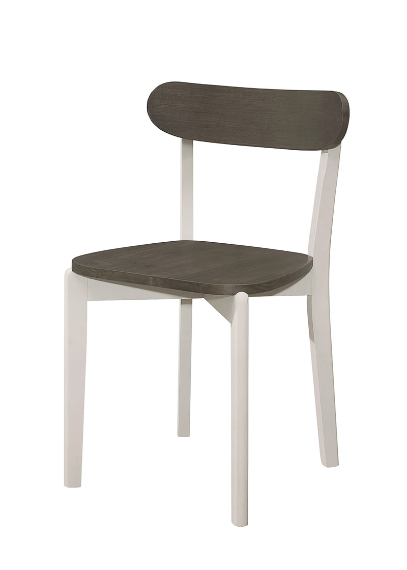 Home Design 5 Piece Kim Dining Set, Greyish White/Taupe