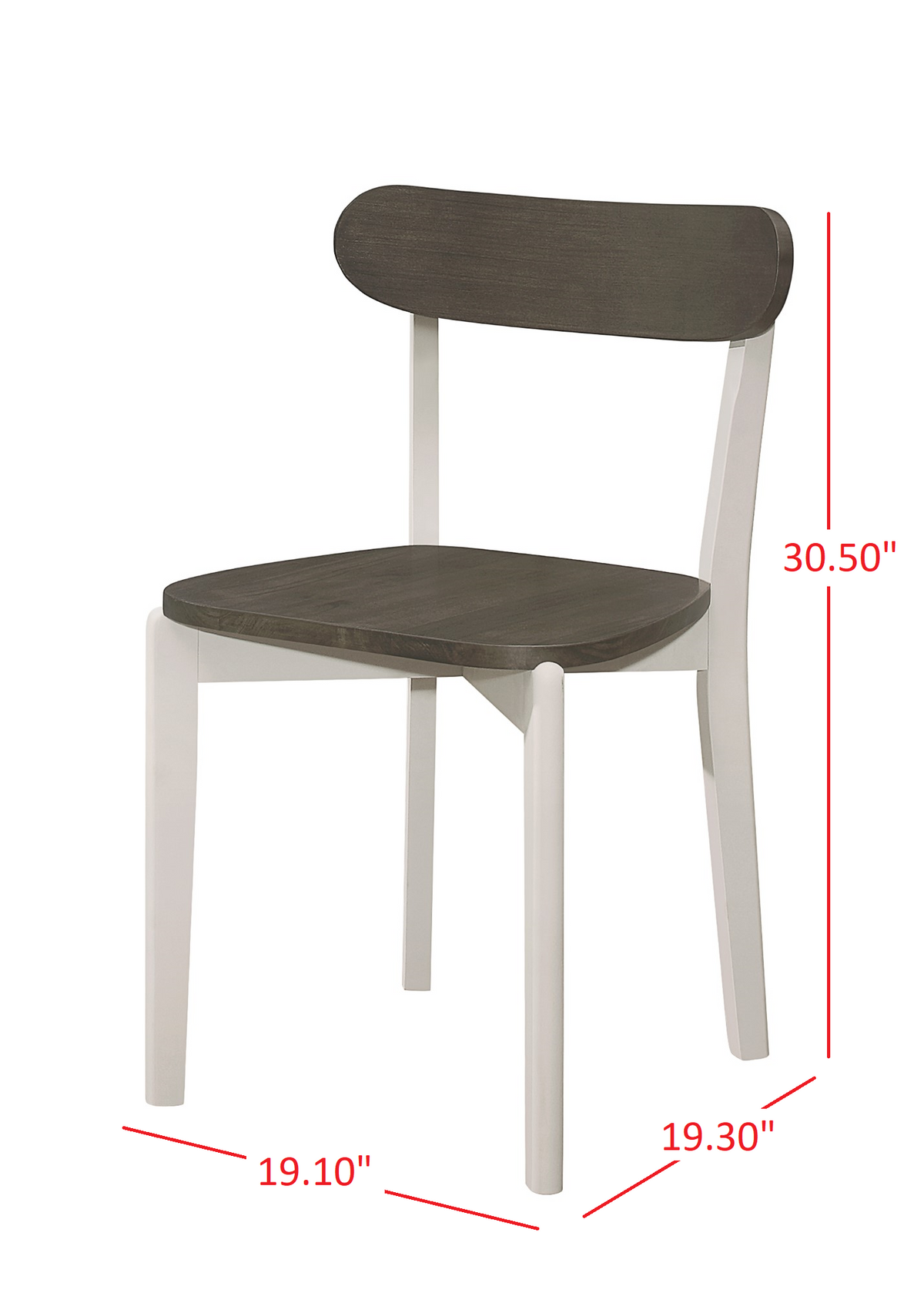 Home Design 5 Piece Kim Dining Set, Greyish White/Taupe