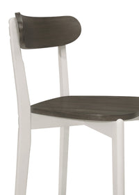 Home Design 5 Piece Kim Dining Set, Greyish White/Taupe