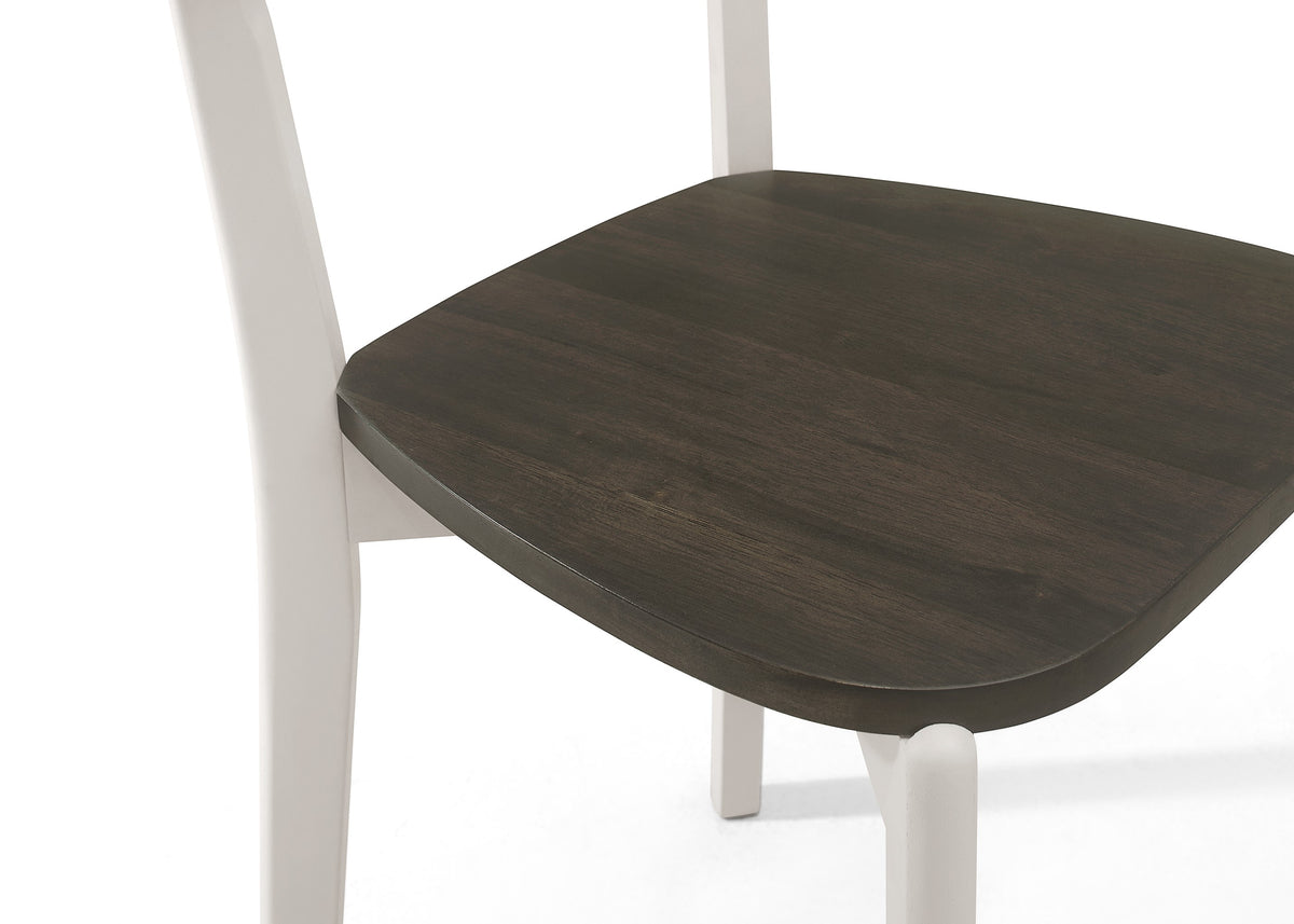 Home Design 5 Piece Kim Dining Set, Greyish White/Taupe