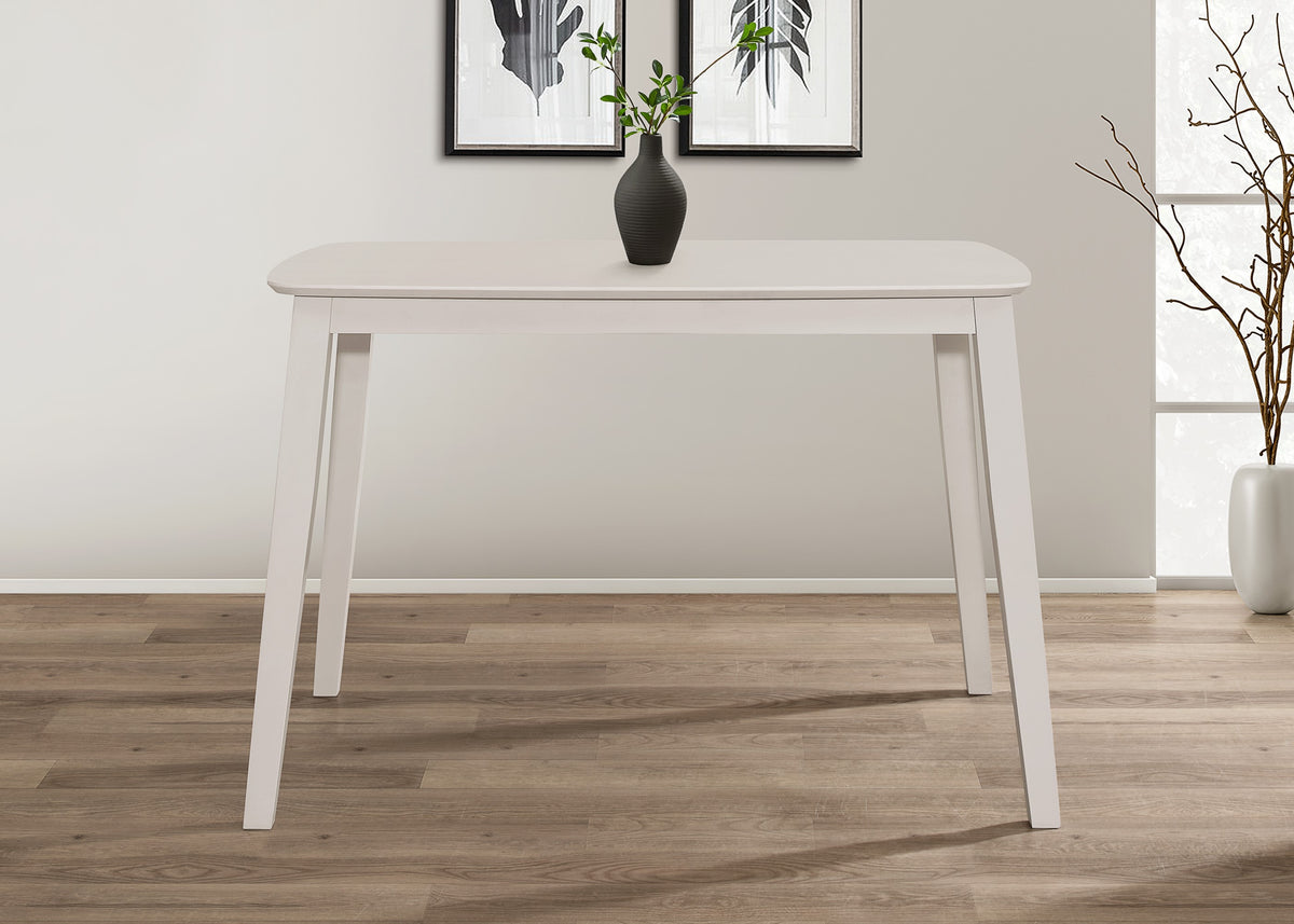 Home Design 5 Piece Kim Dining Set, Greyish White/Black