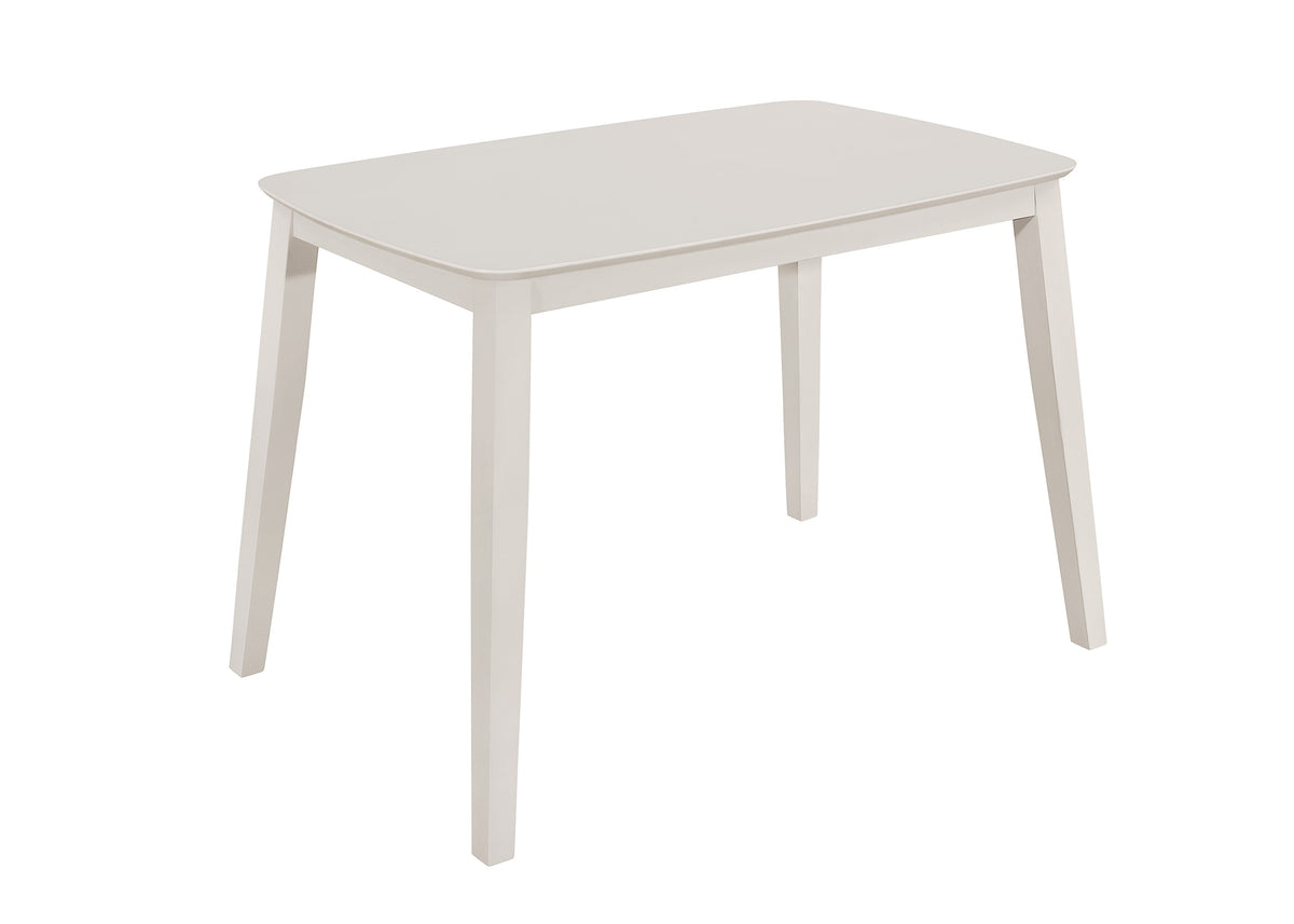 Home Design 5 Piece Kim Dining Set, Greyish White/Black