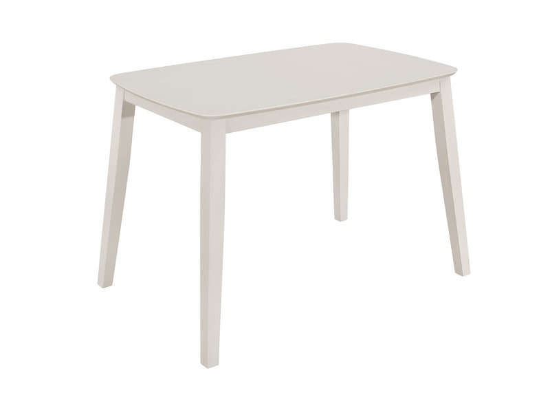 Home Design 5 Piece Kim Dining Set, Greyish White/Black