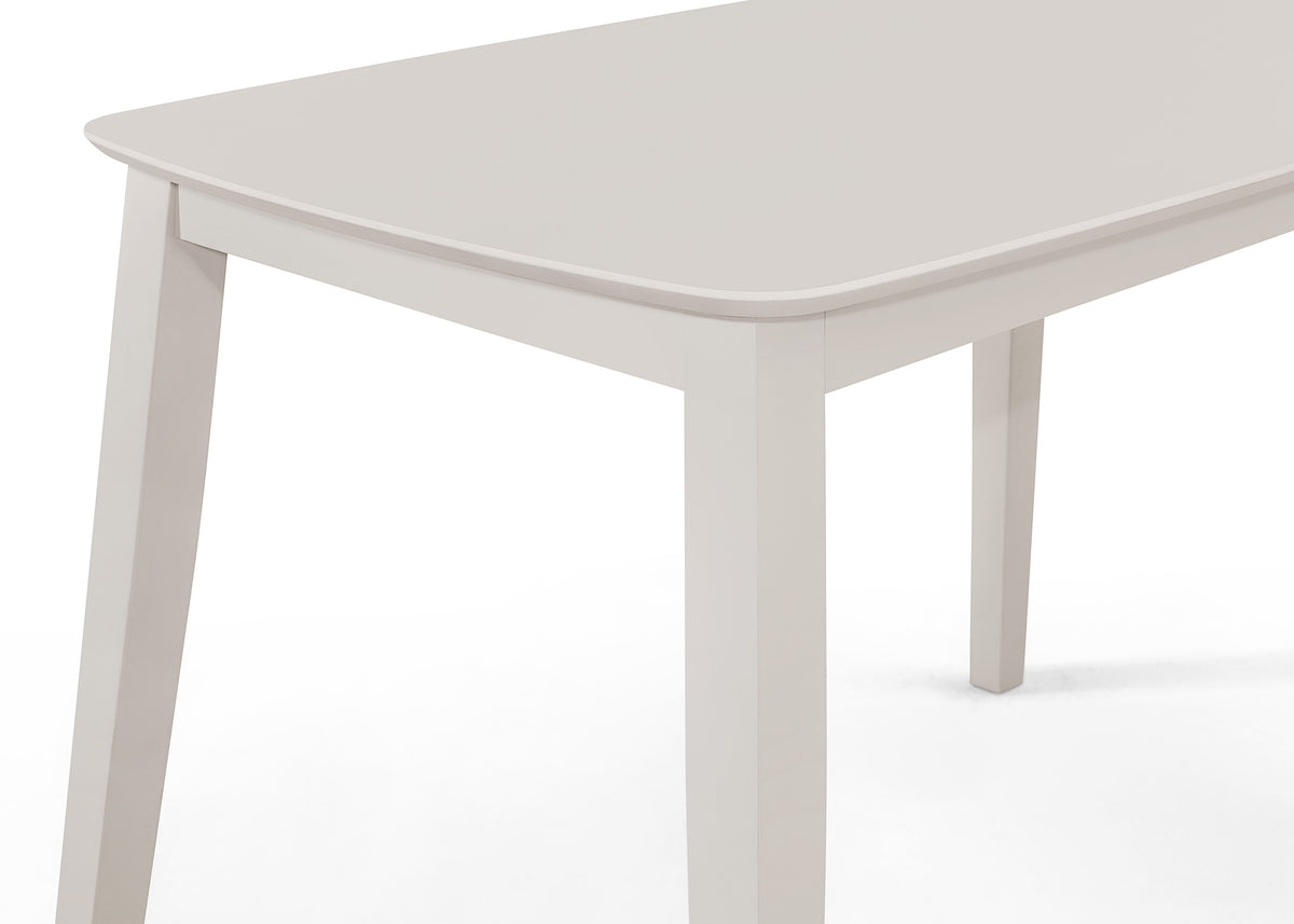 Home Design 5 Piece Kim Dining Set, Greyish White/Black
