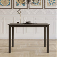Home Design 5 Pieces Milford Starter Modern Indoor Dining Set, Table and 4 Chairs - Taupe