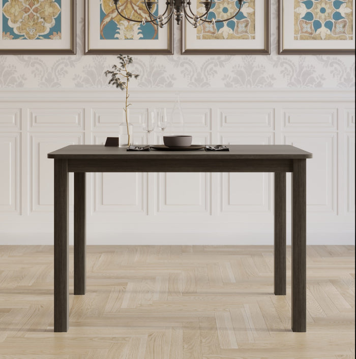 Home Design 5 Pieces Milford Starter Modern Indoor Dining Set, Table and 4 Chairs - Taupe