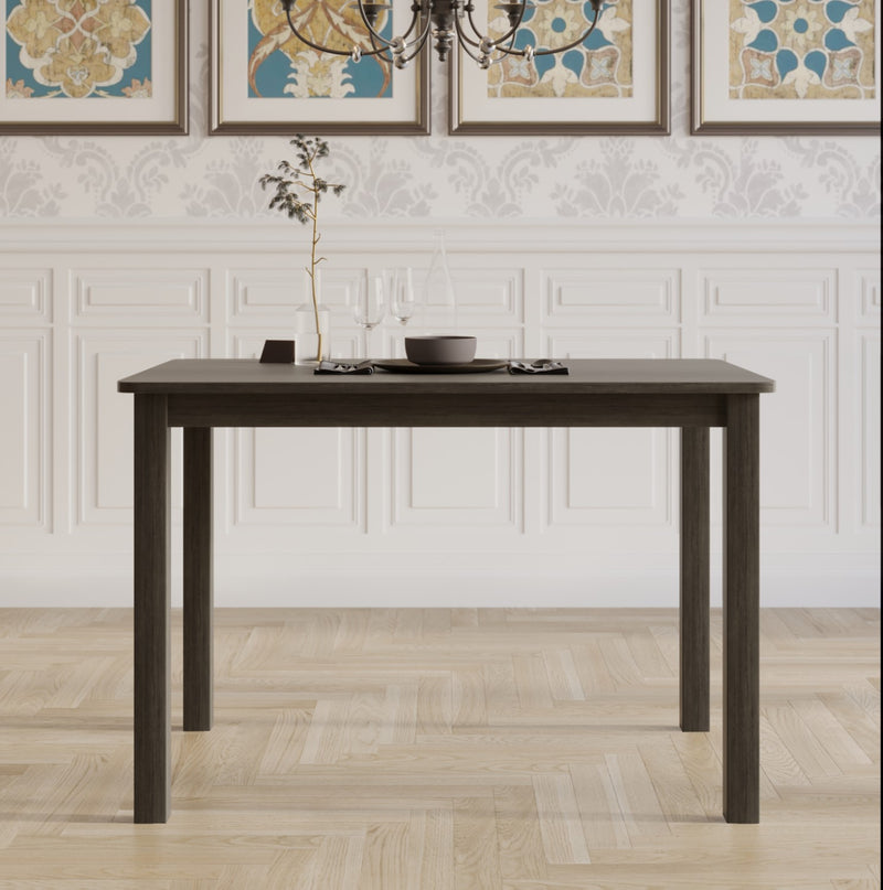 Home Design 5 Pieces Milford Starter Modern Indoor Dining Set, Table and 4 Chairs - Taupe