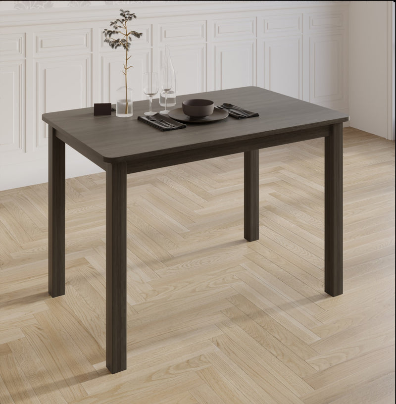 Home Design 5 Pieces Milford Starter Modern Indoor Dining Set, Table and 4 Chairs - Taupe