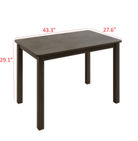 Home Design 5 Pieces Milford Starter Modern Indoor Dining Set, Table and 4 Chairs - Taupe