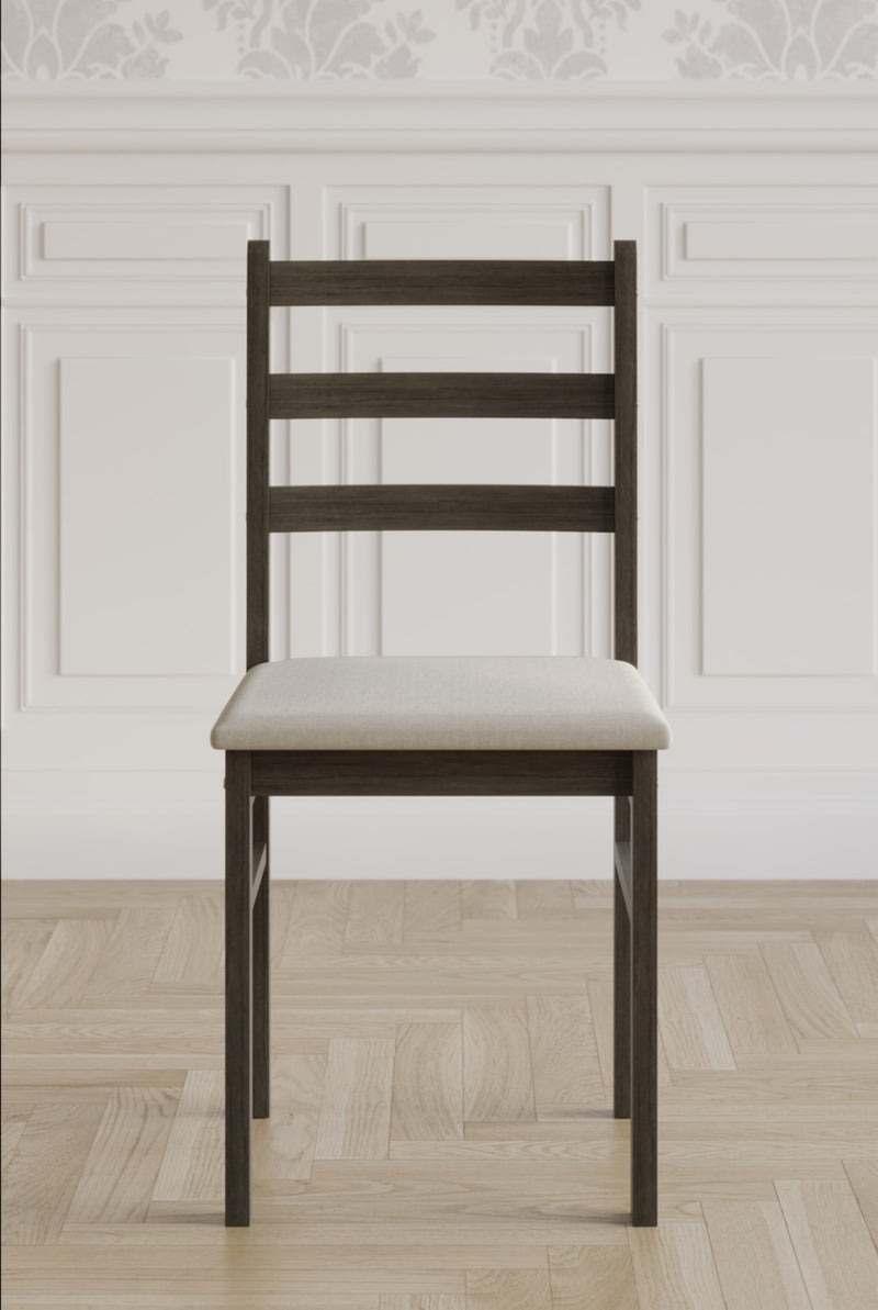 Home Design 5 Pieces Milford Starter Modern Indoor Dining Set, Table and 4 Chairs - Taupe